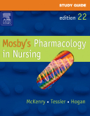 cover image - Study Guide for Mosby's Pharmacology in Nursing,22nd Edition
