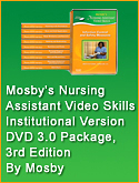 cover image - Mosby's Nursing Assistant Video Skills - Institutional Version DVD 3.0 Package,3rd Edition