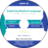 cover image - Audio CDs for Exploring Medical Language,8th Edition