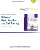 cover image - Nutrition Concepts Online for Williams' Basic Nutrition and Diet Therapy,13th Edition