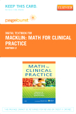 cover image - Math For Clinical Practice - Elsevier eBook on VitalSource (Retail Access Card),2nd Edition