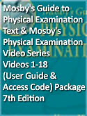 cover image - Mosby's Guide to Physical Examination - Text and Mosby's Physical Examination Video Series, Videos 1-18 (User Guide and Access Code) Package,7th Edition