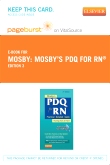 cover image - Mosby's PDQ for RN - Elsevier eBook on VitalSource (Retail Access Card),3rd Edition