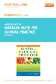 cover image - Math for Clinical Practice - Elsevier eBook on Intel Education Study (Retail Access Card),2nd Edition