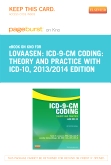 cover image - ICD-9-CM Coding: Theory and Practice with ICD-10, 2013/2014 Edition - Elsevier eBook on Intel Education Study (Retail Access Card)