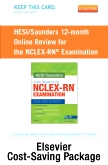 cover image - NCLEX Power Prep Package, 12 month Online Review Version - Saunders Online Review for the NCLEX-RN (1 year access) + Elsevier Adaptive Quizzing for the NCLEX-RN (36 month access) (Retail Access Cards)