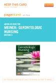 cover image - Gerontologic Nursing - Elsevier eBook on Intel Education Study (Retail Access Card),5th Edition