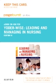 cover image - Leading and Managing in Nursing - Elsevier eBook on Intel Education Study (Retail Access Card),6th Edition