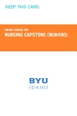 cover image - Nursing Capstone Course Fee (NUR490CF)