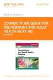 cover image - Study Guide for Foundations and Adult Health Nursing - Elsevier eBook on VitalSource (Retail Access Card),8th Edition