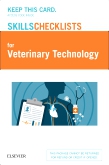 cover image - Elsevier's Skills Checklists for Veterinary Technology (Access Card)
