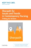 cover image - Sherpath for Issues and Trends in Contemporary Nursing (Friberg Version) - Access Card,6th Edition