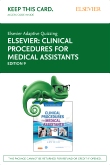 cover image - Elsevier Adaptive Quizzing for Clinical Procedures for Medical Assistants (Access Card),9th Edition