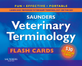 cover image - Saunders Veterinary Terminology Flash Cards