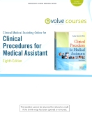 cover image - Clinical Medical Assisting Online for Clinical Procedures for Medical Assistants,8th Edition