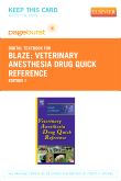 cover image - Veterinary Anesthesia Drug Quick Reference - Elsevier eBook on VitalSource (Retail Access Card)