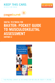 cover image - Pocket Guide to Musculoskeletal Assessment - Elsevier eBook on VitalSource (Retail Access Card),2nd Edition