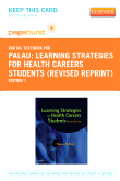 cover image - Learning Strategies for Health Careers Students (Revised Reprint) - Elsevier eBook on VitalSource (Retail Access Card)