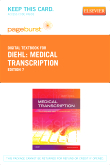 cover image - Medical Transcription - Elsevier eBook on VitalSource (Retail Access Card),7th Edition