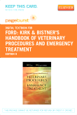 cover image - Kirk & Bistner's Handbook of Veterinary Procedures and Emergency Treatment - Elsevier eBook on VitalSource (Retail Access Card),9th Edition