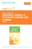 cover image - Manual of Psychiatric Nursing Care Planning - Elsevier eBook on VitalSource (Retail Access Card),4th Edition