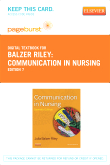 cover image - Communication in Nursing - Elsevier eBook on VitalSource (Retail Access Card),7th Edition