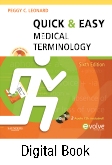 cover image - Quick & Easy Medical Terminology - Elsevier eBook on Intel Education Study,6th Edition
