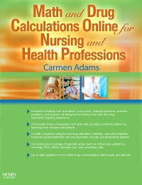 cover image - Math and Drug Calculations Online for Nursing and Health Professions