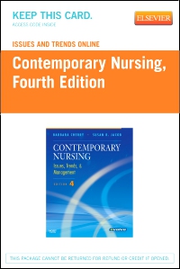cover image - Issues and Trends Online for Contemporary Nursing (Access Code),4th Edition