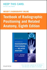 cover image - Mosby's Radiography Online for Textbook of Radiographic Positioning & Related Anatomy (Access Code),8th Edition