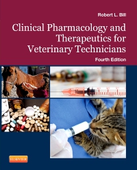 cover image - Clinical Pharmacology and Therapeutics for Veterinary Technicians,4th Edition