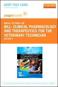 cover image - Clinical Pharmacology and Therapeutics for the Veterinary Technician - Elsevier eBook on VitalSource (Retail Access Card),3rd Edition