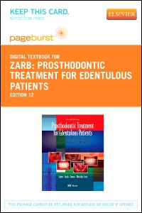 cover image - Prosthodontic Treatment for Edentulous Patients - Elsevier Digital Book (Retail Access Card),12th Edition