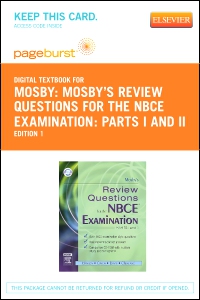 cover image - Mosby's Review Questions for the NBCE Examination: Parts I and II - Elsevier eBook on VitalSource (Retail Access Card),1st Edition