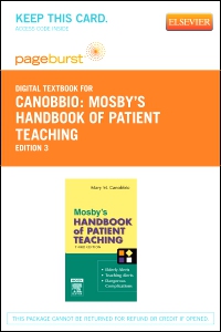 cover image - Mosby's Handbook of Patient Teaching - Elsevier eBook on VitalSource (Retail Access Card),3rd Edition