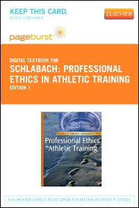 cover image - Professional Ethics in Athletic Training - Elsevier eBook on VitalSource (Retail Access Card),1st Edition