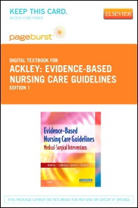 cover image - Evidence-Based Nursing Care Guidelines - Elsevier eBook on VitalSource (Retail Access Card),1st Edition