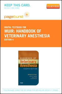 cover image - Handbook of Veterinary Anesthesia - Elsevier eBook on VitalSource (Retail Access Card)-,4th Edition