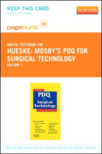 cover image - Mosby's PDQ for Surgical Technology - Elsevier eBook on VitalSource (Retail Access Card),1st Edition