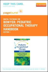 cover image - Pediatric Occupational Therapy Handbook - Elsevier eBook on VitalSource (Retail Access Card),1st Edition