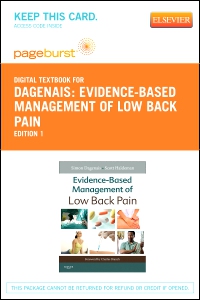 cover image - Evidence-Based Management of Low Back Pain - Elsevier eBook on VitalSource (Retail Access Card),1st Edition