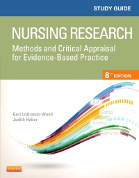 cover image - Study Guide for Nursing Research: Methods and Critical Appraisal for Evidence-Based Practice - Elsevier eBook on VitalSource,8th Edition