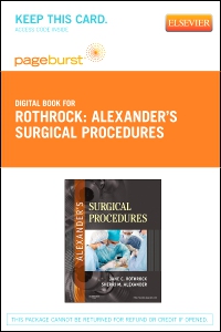 cover image - Alexander's Surgical Procedures - Elsevier eBook on VitalSource (Retail Access Card),1st Edition