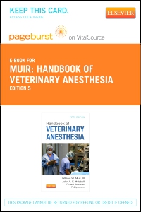 cover image - Handbook of Veterinary Anesthesia - Elsevier eBook on VitalSource (Retail Access Card),5th Edition