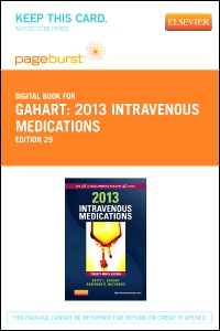 cover image - 2013 Intravenous Medications – Elsevier eBook on VitalSource (Retail Access Card),29th Edition