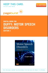 cover image - Motor Speech Disorders - Elsevier eBook on VitalSource (Retail Access Card),3rd Edition