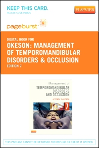 cover image - Management of Temporomandibular Disorders and Occlusion - Elsevier eBook on VitalSource (Retail Access Card),7th Edition
