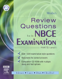 cover image - Mosby's Review Questions for the NBCE Examination: Parts I and II - Elsevier eBook on VitalSource,1st Edition