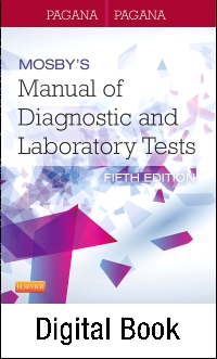 cover image - Mosby's Manual of Diagnostic and Laboratory Tests - Elsevier eBook on VitalSource,5th Edition