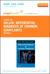 cover image - Differential Diagnosis of Common Complaints - Elsevier eBook on VitalSource (Retail Access Card),6th Edition